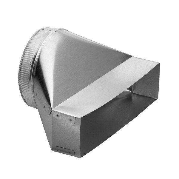 Almo 10-in. Round Galvanized Steel Vertical Transition Piece for Vent Hood 423